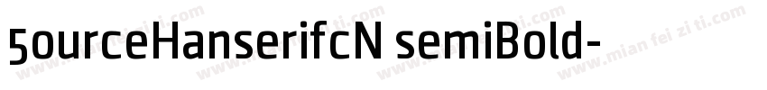5ourceHanserifcN semiBold字体转换